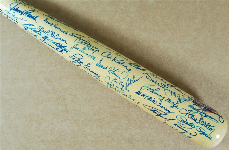 Amazing HOFer Multi-Signed Cooperstown Bat (100) with Mantle, Williams (JSA)