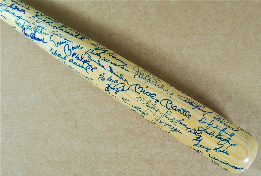 Amazing HOFer Multi-Signed Cooperstown Bat (100) with Mantle, Williams (JSA)