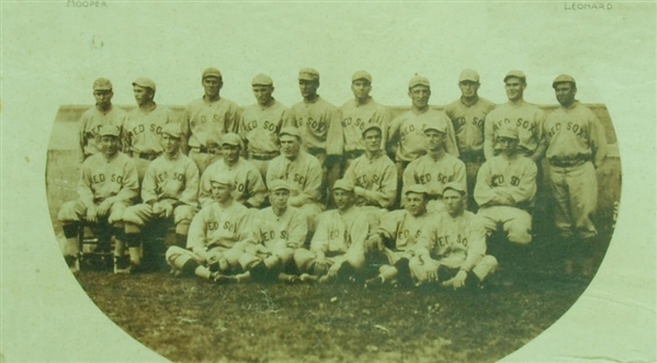 1915 Boston Red Sox World Champions Leather Display