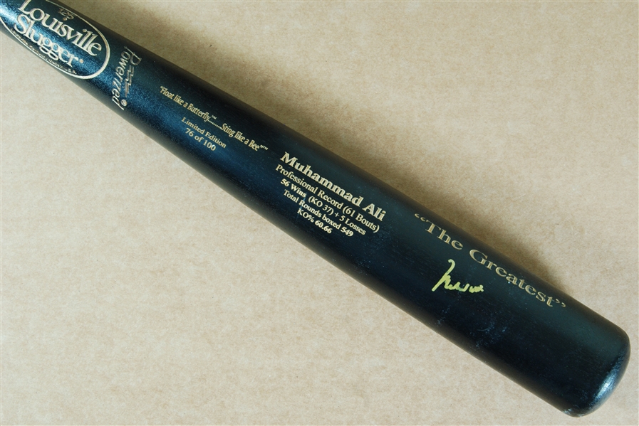 Muhammad Ali Signed The Greatest Bat (Graded PSA/DNA 10)