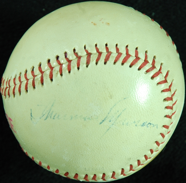 Thurman Munson Pre-Rookie Single-Signed Syracuse Chiefs Baseball (PSA/DNA)