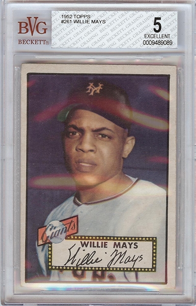 1952 Topps Willie Mays No. 261 BGS 5