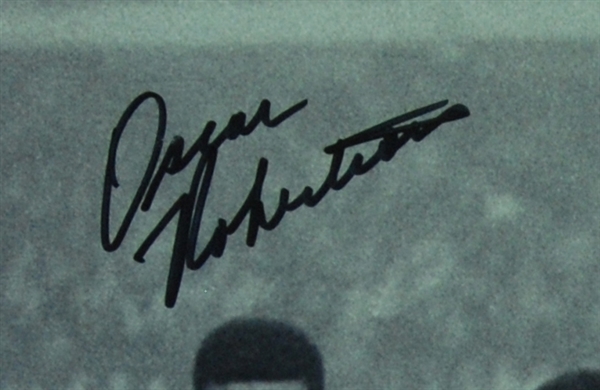Oscar Robertson & Bill Russell Signed 16x20 Photo (PSA/DNA)