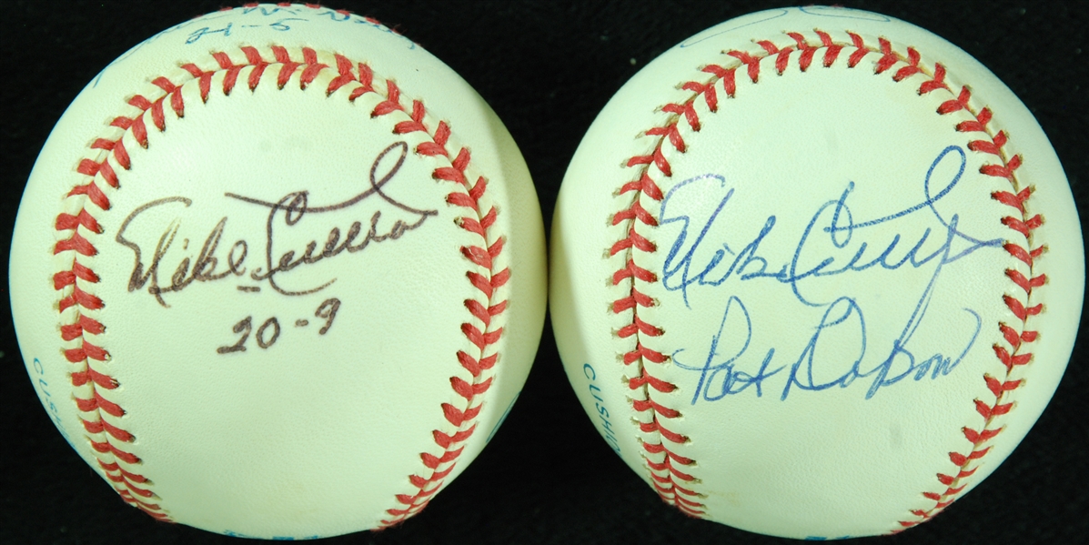 1971 Baltimore Orioles Starting Pitchers Multi-Signed Baseballs Pair (2) (20-Game Winners)