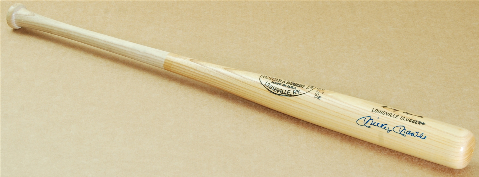 Mickey Mantle Signed H&B M110 Personal Model Bat (BAS)