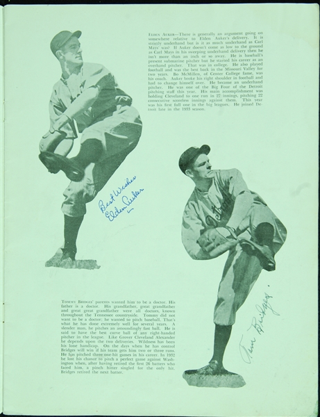 Babe Ruth, Cochrane, Dizzy Dean & Others Signed 1934 World Series Program (21) (JSA)