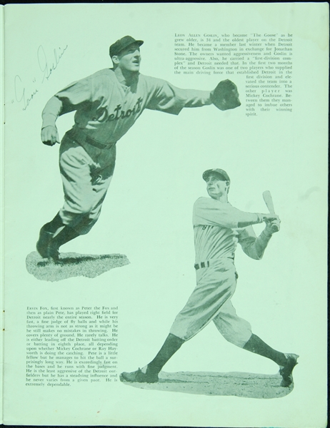 Babe Ruth, Cochrane, Dizzy Dean & Others Signed 1934 World Series Program (21) (JSA)