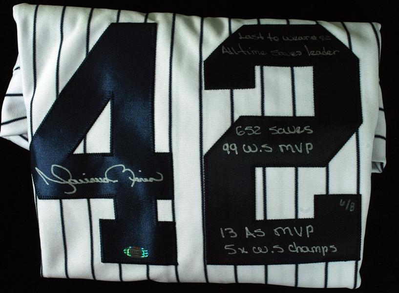 Mariano Rivera Signed Treasure Chest with Jersey, Cleats (2), Fielder's Glove, Cap (5 pieces) (6/8) (Steiner)