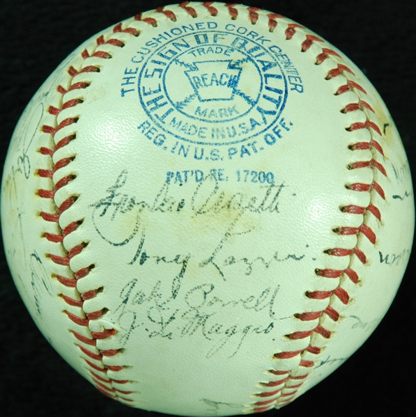 1936 New York Yankees World Champion Team-Signed OAL Baseball with Lou Gehrig, Lazzeri, DiMaggio (22) (JSA)