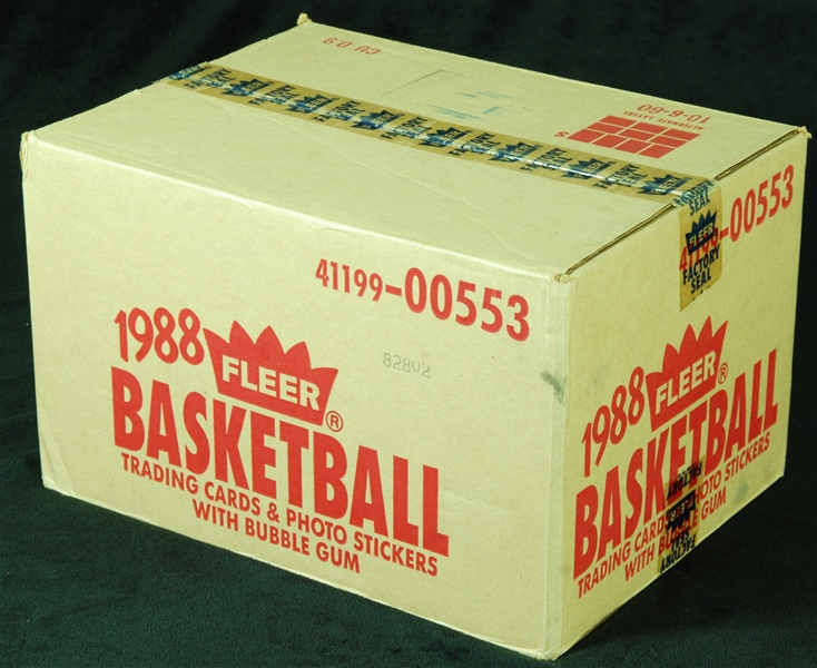 1988-89 Fleer Basketball Factory Sealed Wax Case (12)