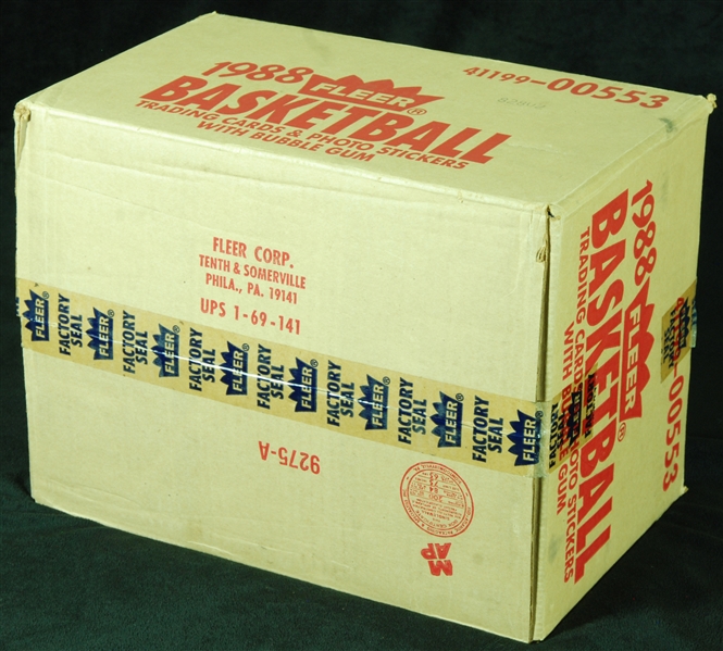 1988-89 Fleer Basketball Factory Sealed Wax Case (12)