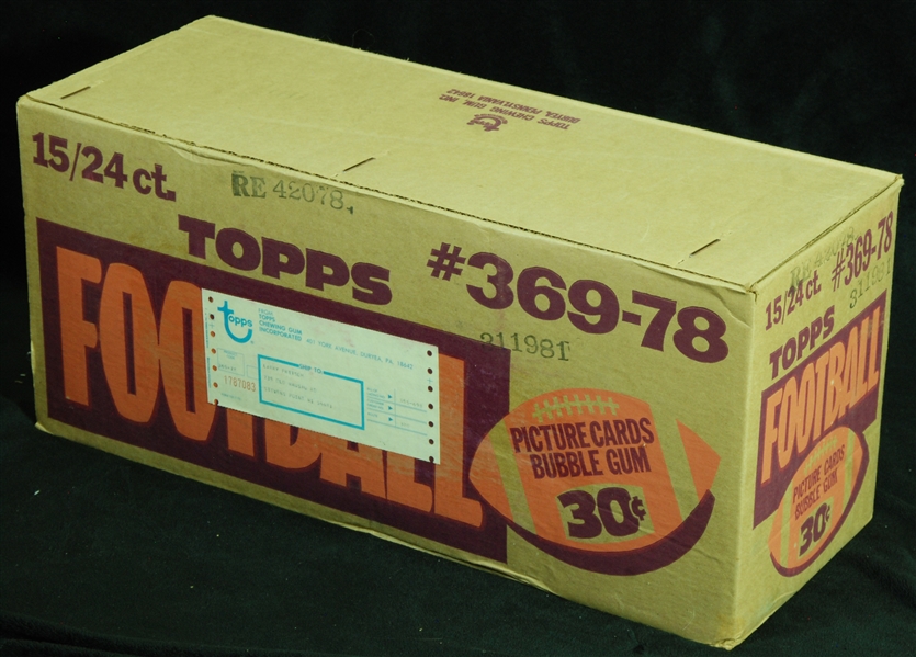 1978 Topps Football Cello Unopened Case (15)