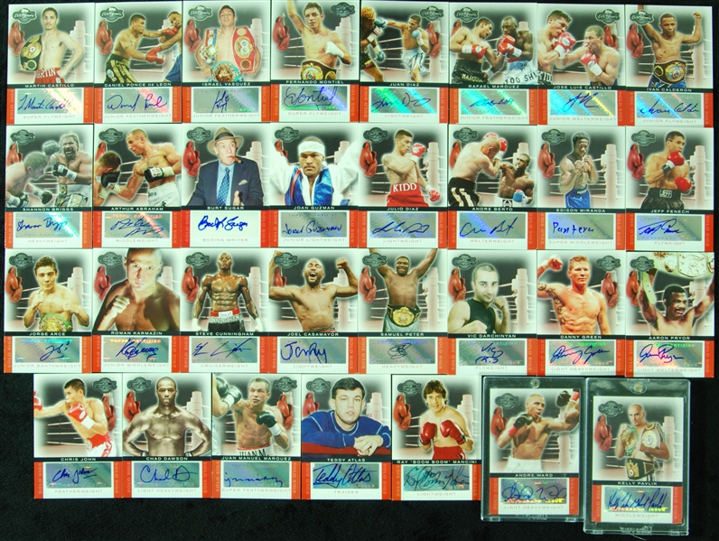 2008 Topps Co-Signers Solo Sigs Boxing Complete Set (31)