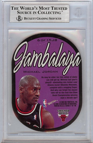 1997-98 E-X 2001 Jambalaya Michael Jordan No. 6 BGS 9 