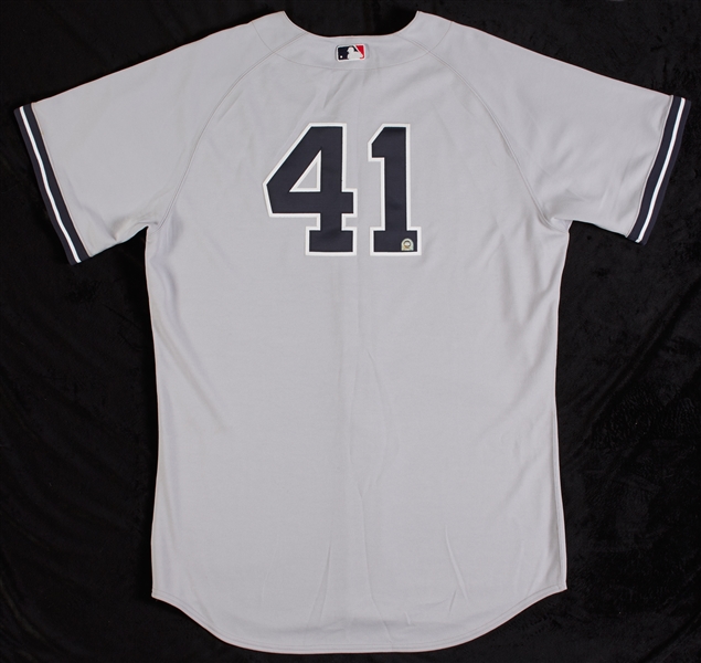 Randy Johnson 2005 Game-Used Yankees Opening Day Jersey (April 11, 2005) (MLB) (Steiner)