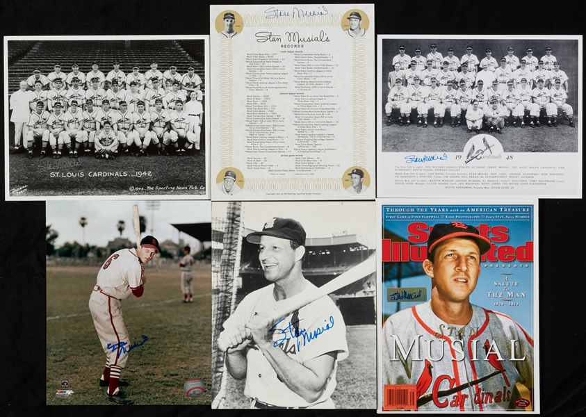 Lot Detail Stan Musial Signed Photo Sports Illustrated Group 6