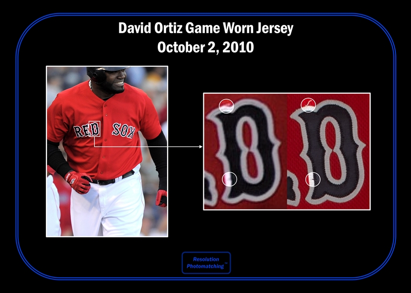 David Ortiz 2010 Red Sox Game-Used Jersey (Photomatched to Oct. 2, 2010) (MLB) (Steiner)