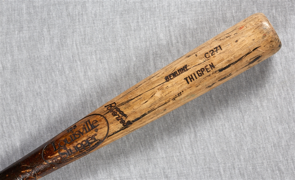 Bobby Thigpen 1990 Game-Used Louisville Slugger Bat (PSA/DNA Taube)