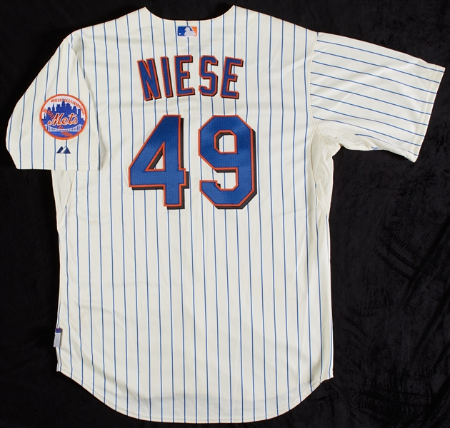 Jonathon Niese 2010 Mets Game-Used Los Mets Jersey (MLB)