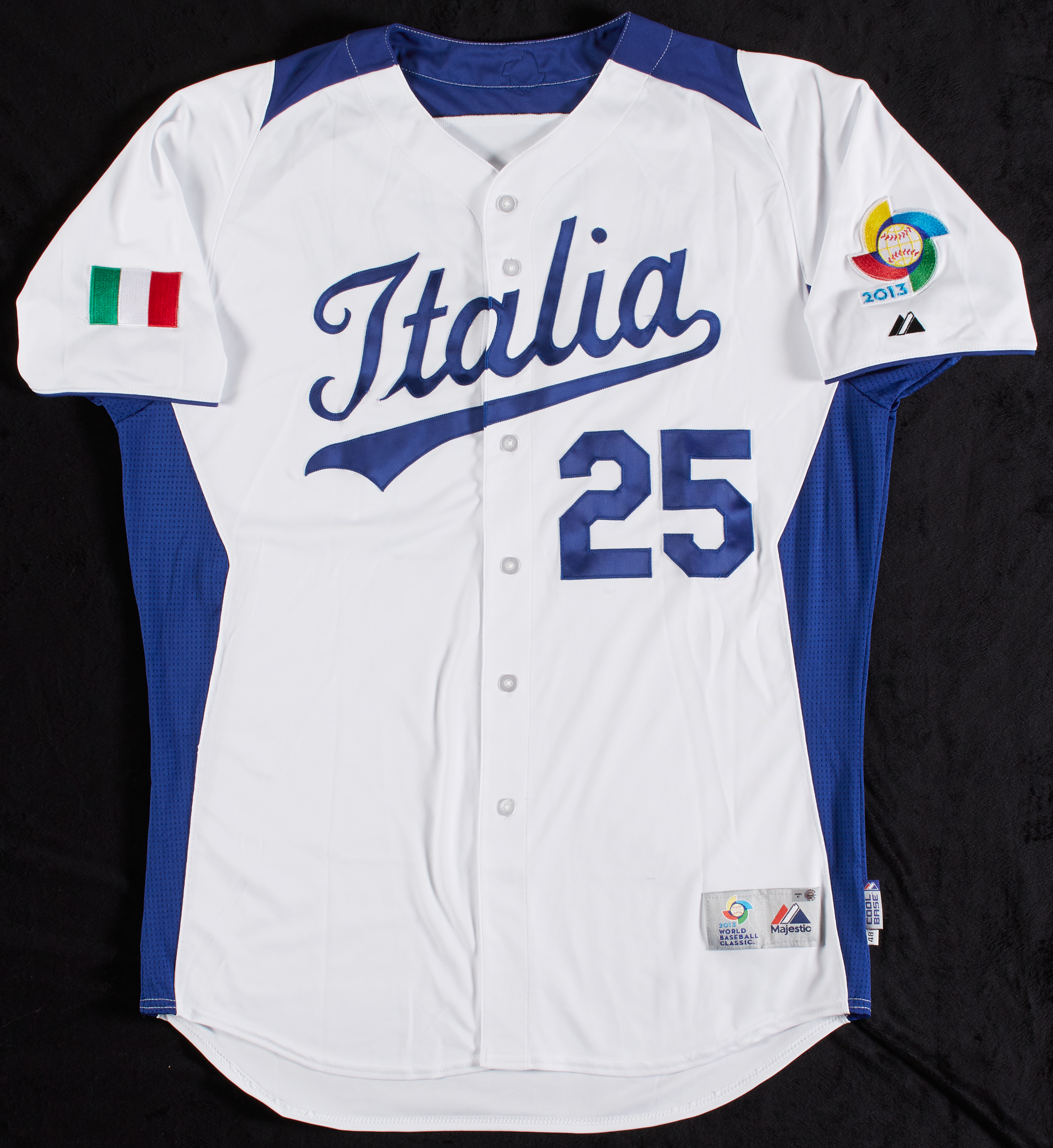 Lot Detail - Chris Colabello 2013 Team Italy Game-Used World Baseball Classic  Jersey (MLB)