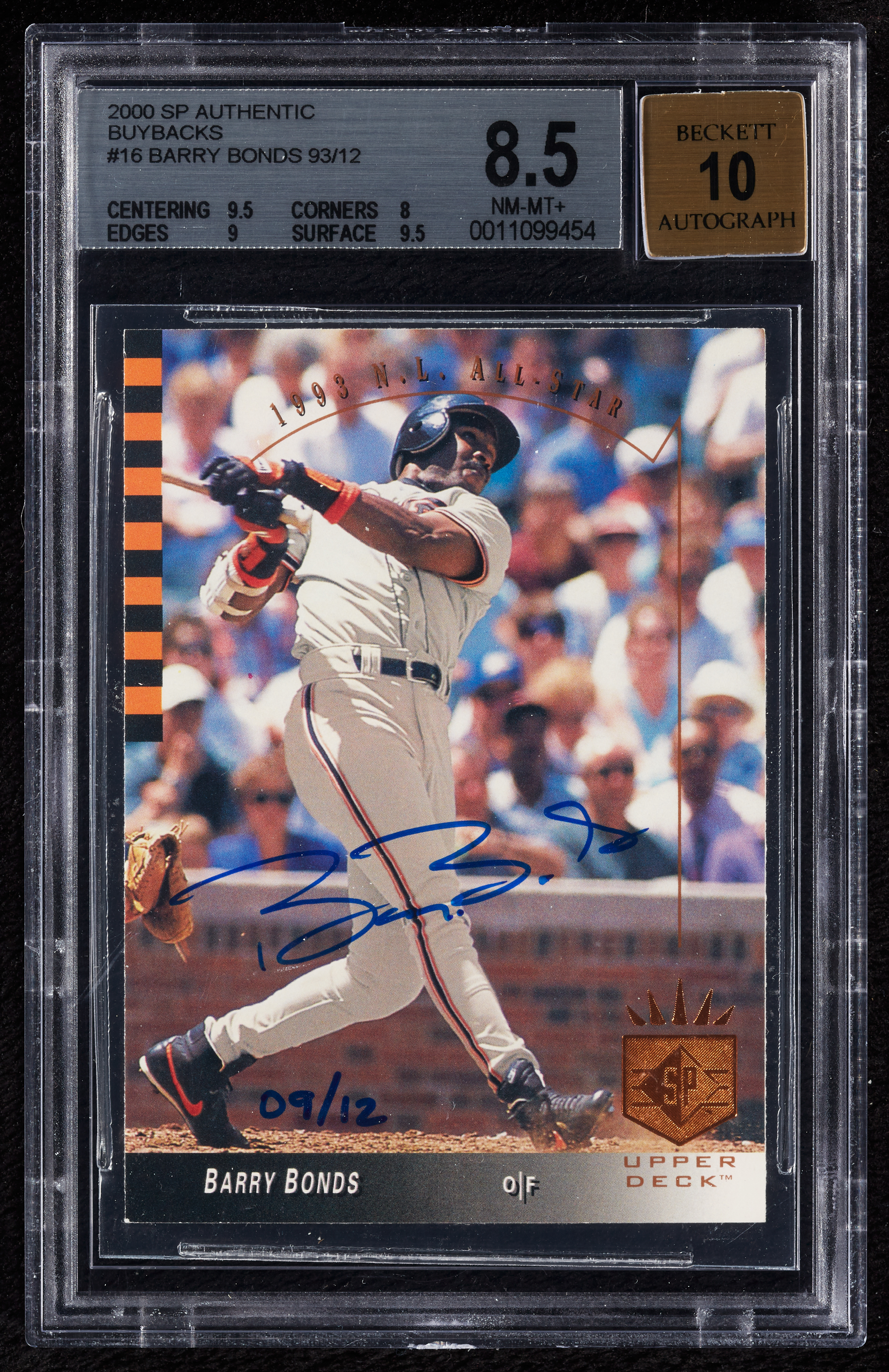 BARRY BONDS auto upper deck | fitwellbathfitting.com