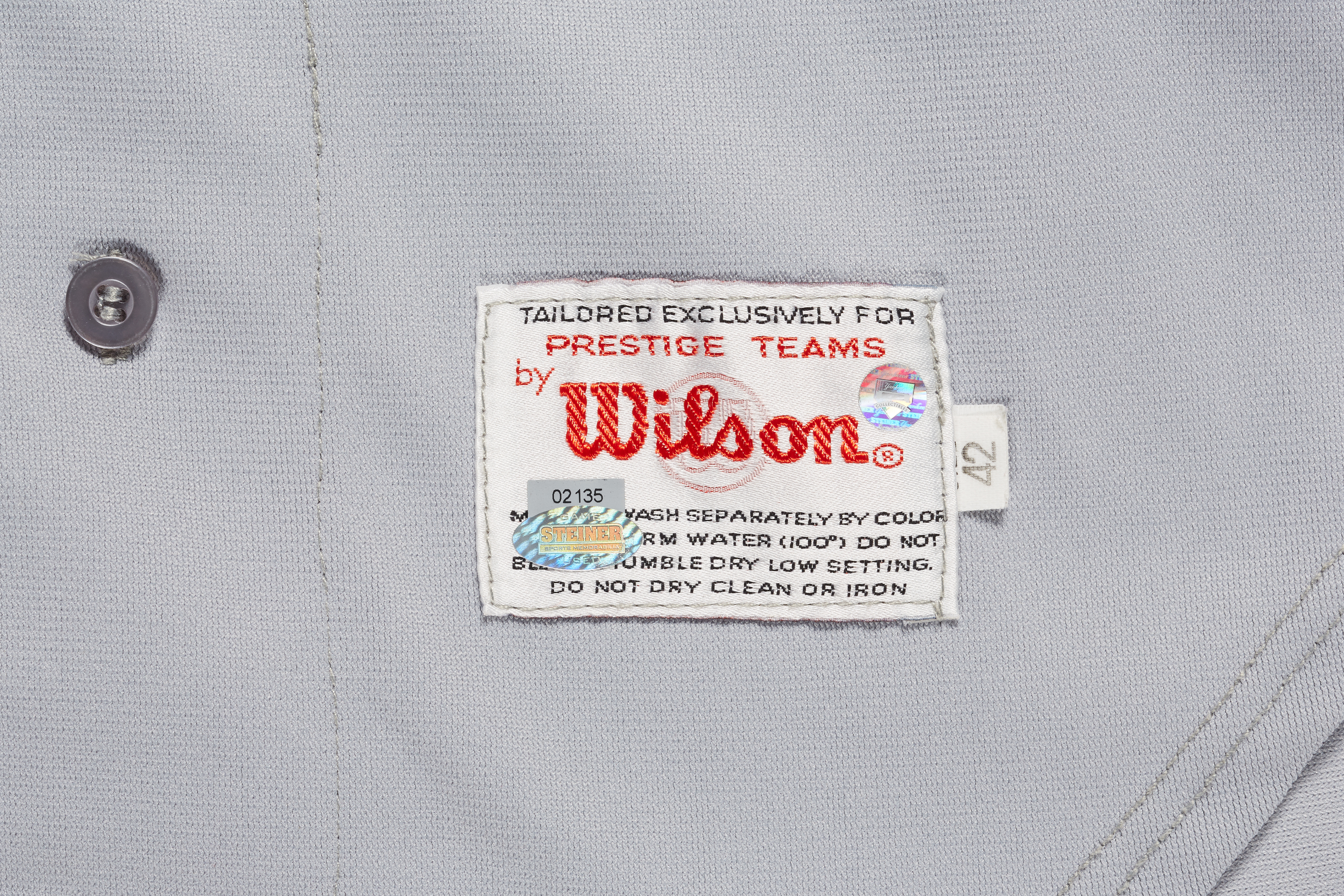 Vintage Wilson Label NEW YORK YANKEES No 2 Button-Down (Size 42) Baseball  Jersey