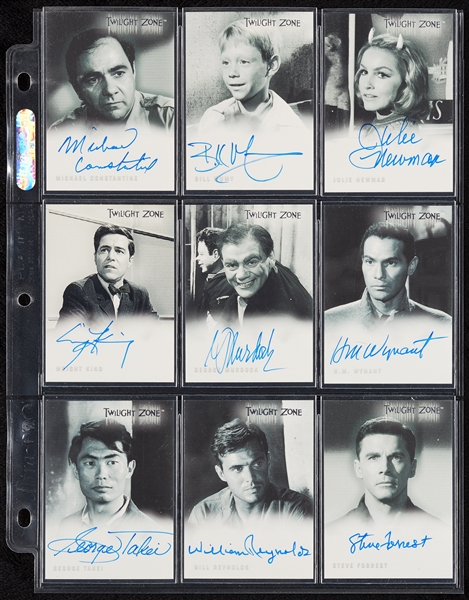 1999, 2000, 2002 and 2005 Twilight Zone Master Set (4 Series, 288 cards, 102 Autos)