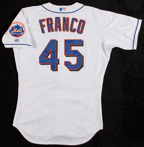 John Franco 2000 Game-Used Mets Jersey (Mets Amazin' Memorabilia)