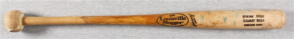 Sammy Sosa 2002 Game-Used Louisville Slugger Bat (PSA/DNA GU 9.5)