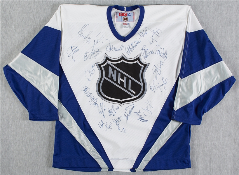 1998 NHL All-Star World Team Signed ASG Jersey (21) (BAS)