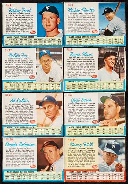 1962 Post Cereal Baseball Complete Set (200)