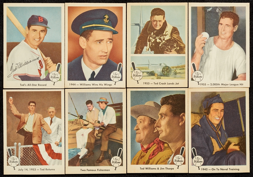 High-Grade 1959 Fleer Life of Ted Williams Complete Set (79)