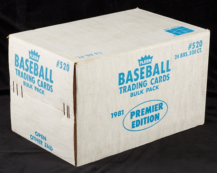 1981 Fleer Baseball Vending Sealed Case (12,000)