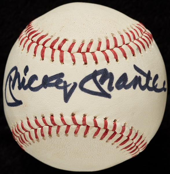 Mickey Mantle Single-Signed Baseball (Graded BAS 9)