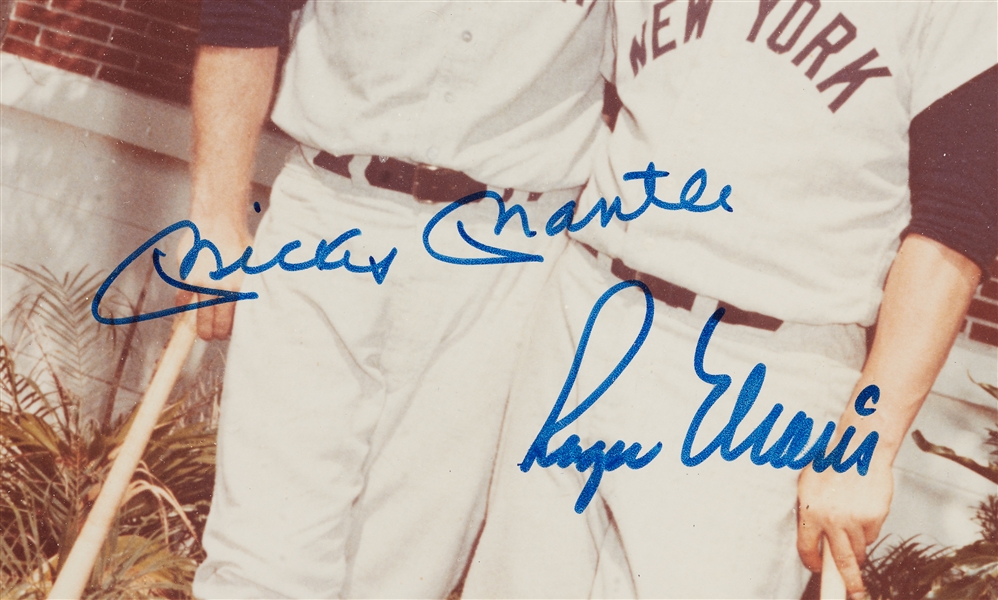 Mickey Mantle & Roger Maris Signed 8x10 Photo (Graded BAS 10)