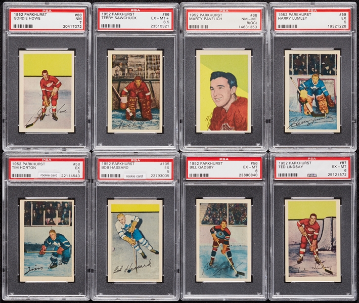 1952 Parkhurst Hockey PSA-Graded Complete Set - PSA Set Registry No. 13 (105)