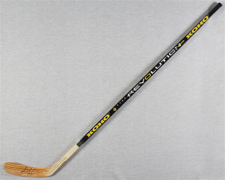 Mario Lemieux Signed KOHO Hockey Stick (BAS)