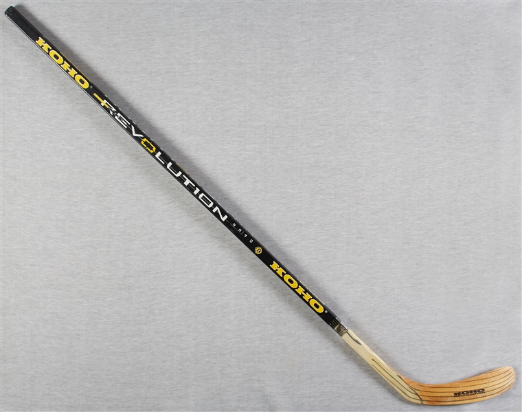 Mario Lemieux Signed KOHO Hockey Stick (BAS)