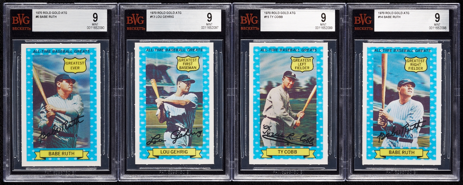1970 Rold Gold ATG Baseball Complete Set Pair with Unopened Set & BGS-Graded Set (2)