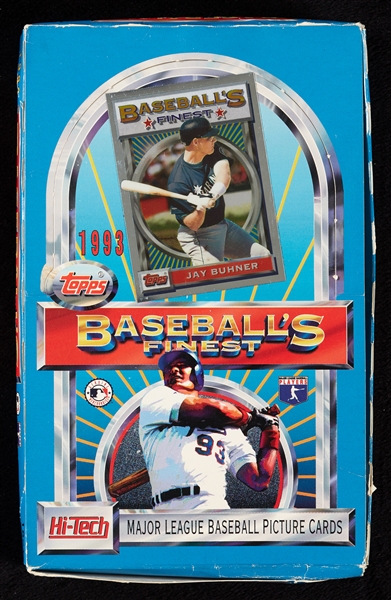 1993 Finest Baseball Unopened Wax Box (18)