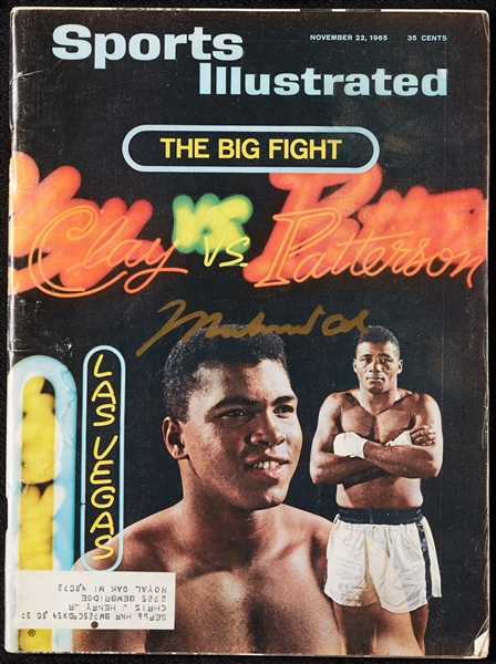 Muhammad Ali Signed Sports Illustrated (Nov. 22, 1965) (BAS)