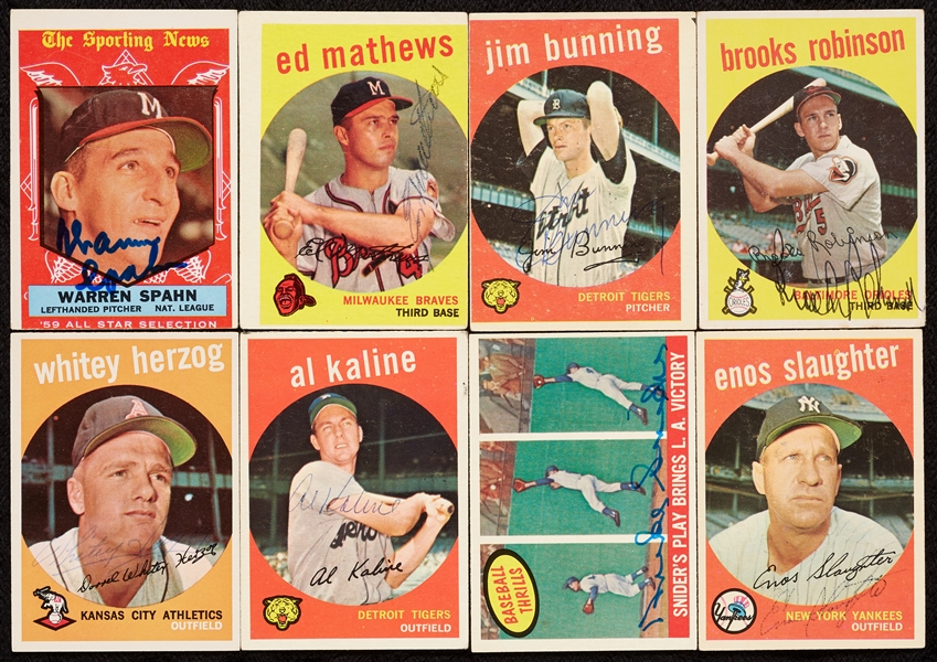 Signed 1959 Topps Baseball Collection (238)