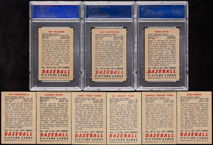 1951 Bowman Baseball Near Set in Binder (323)