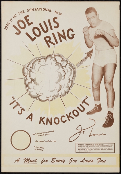 High-Grade Joe Louis Ring Poster