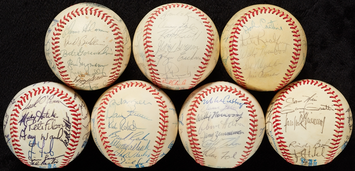 Minnesota Twins Team-Signed Baseballs (1977-1996) (7)