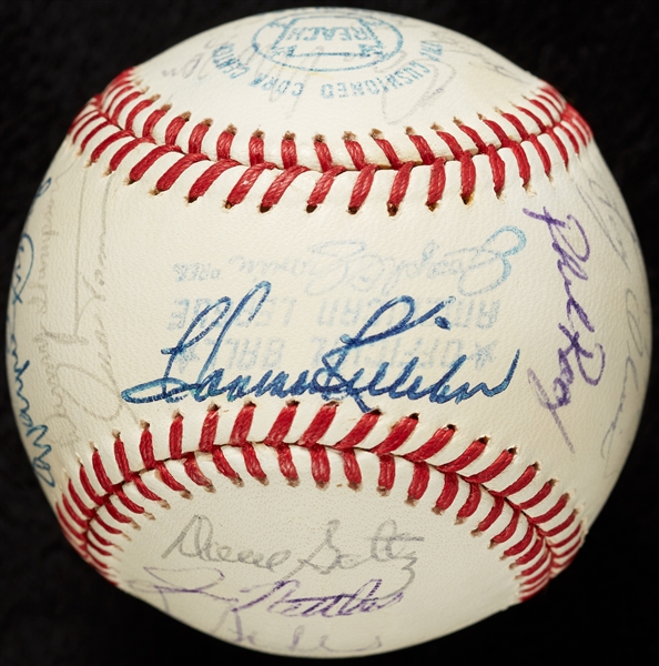 Circa 1971-72 Minnesota Twins Team-Signed OAL Baseball (27) (BAS)