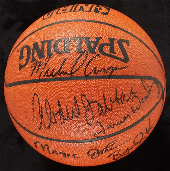 1986-87 Los Angeles Lakers NBA Champs Team-Signed Basketball (8) (UDA)