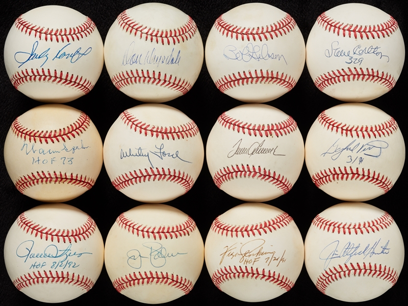 Cy Young Winners Single-Signed Baseballs with Koufax (12)