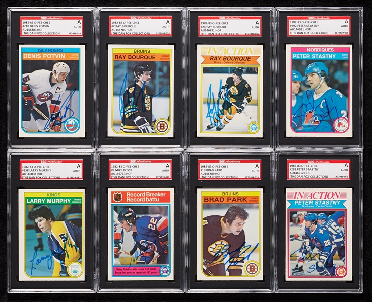 Signed 1982-83 O-Pee-Chee Group (298)