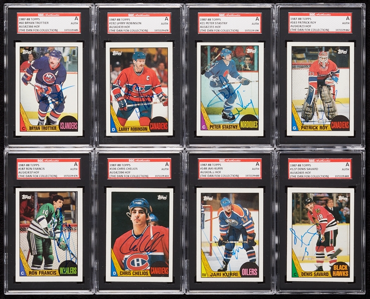 Signed 1987-88 Topps Group (167)